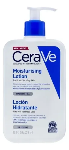Cerave Loción Hidratante Cuerpo Y Rostro X 473 Ml Tipo de piel Sensible