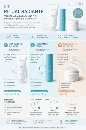 Promo Estética Kit Ritual Radiante Sin Fragancia