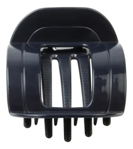 Broches De Pelo Grandes 5 Dientes Cuadrados Pack X 12 Color Azul Oscuro