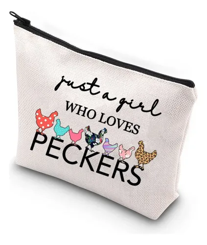 Bolsa De Maquillaje Bdpwss Chicken Lover Just A Girl Who Lov