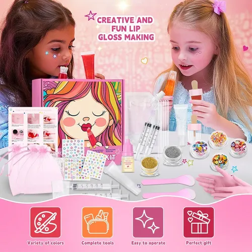Kit De Brillo Labial Infantil For Hacer Tú Mismo