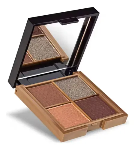 Paleta de sombras de ojos Eudora Make Turbo Quartet, 8 g, color marrón