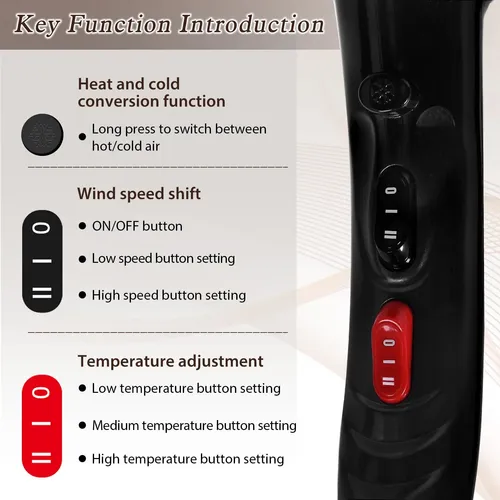 Secador De Pelo Profesional De 3500 W, Potente