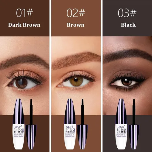 Kit 3 Tintes Waterproof Para Cejas Marrón Natural