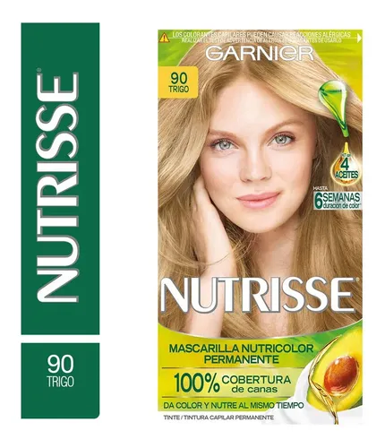 Tintura Garnier Nutrisse Clásico Permanente Tono 90 Trigo Para Cabello