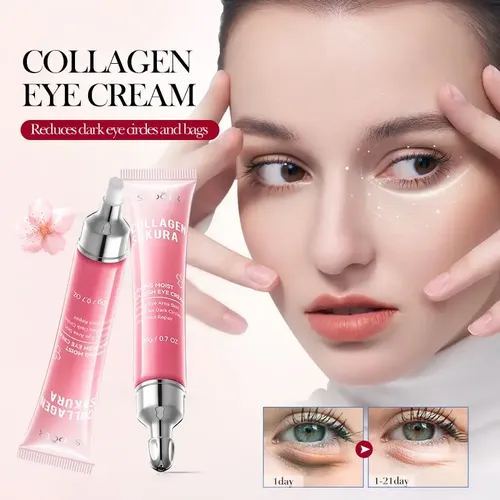 Contorno Ojos Colágeno Sakura Antiojeras Hidratante Sadoer Todo Tipo De Piel Día/noche