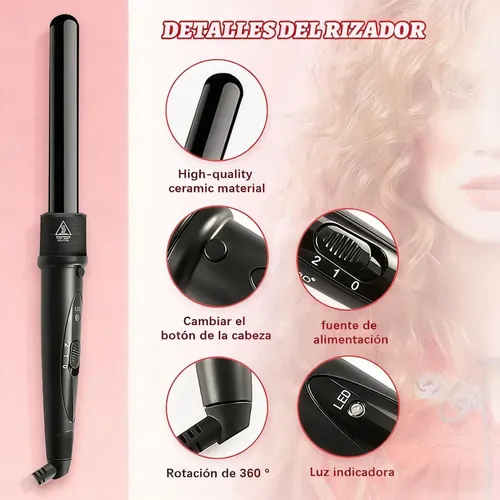 Mubooter® Cabello 4 En 1 Ferro Tenazas Planchacal