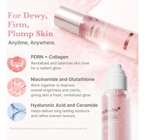 Medicube PDRN PINK COLLAGEN Glow Jelly Mist Serum