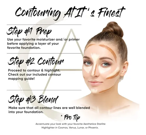 Aesthetica Kit Contorno Y Iluminador Crema 217 G