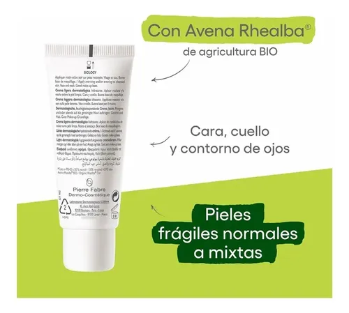 Crema Ligera Hidratante Aderma Biology X 40 Ml