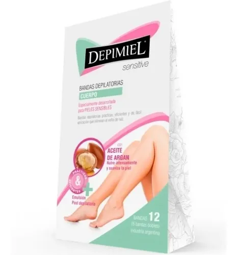 Kit Bandas Depilatorias Cuerpo Depimiel Sensitive X 3 Cajas