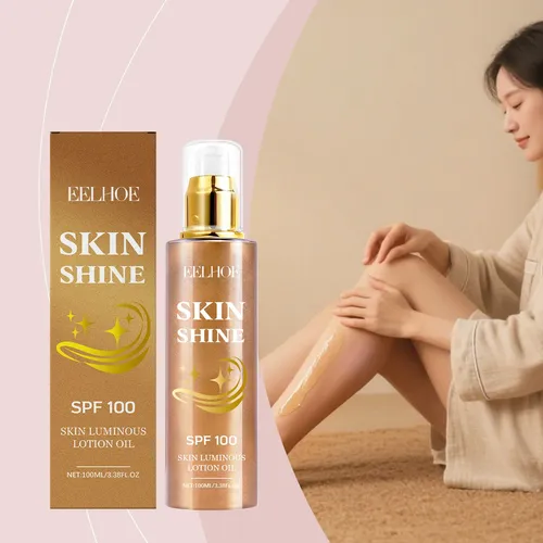 Eelhoe Aceite Iluminador Corporal Con Purpurina, Ligero E Hi