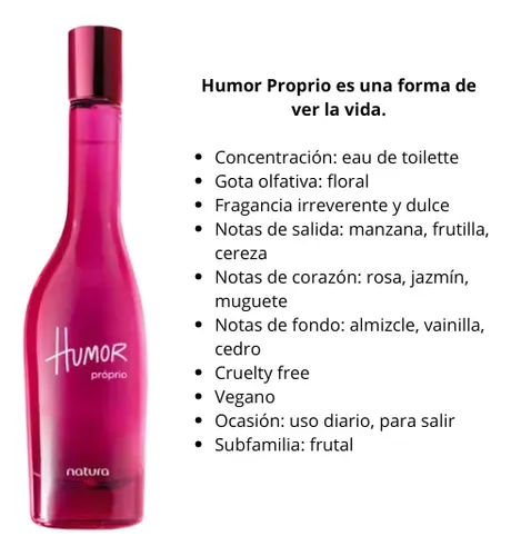 Perfume Natura Femenino Meu Primeiro Humor Edt 75ml
