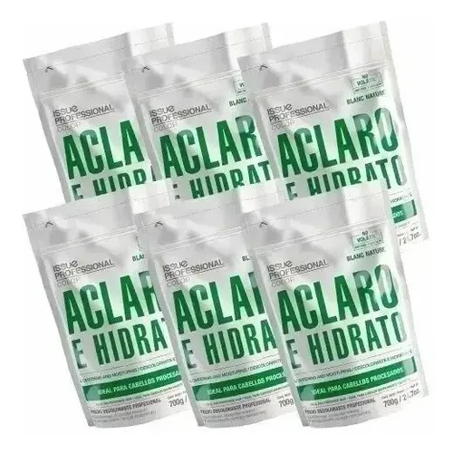 Kit Polvo Decolorante Issue Blanc Nature Aclaro Hidrato X 6