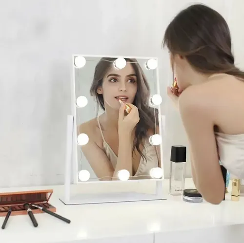 Kit 10 Focos Lamparas Luz Led Espejo Usb Camarin Maquillaje