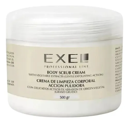 Crema Limpieza Corporal Accion Pulir Exel Grano Grueso 500ml