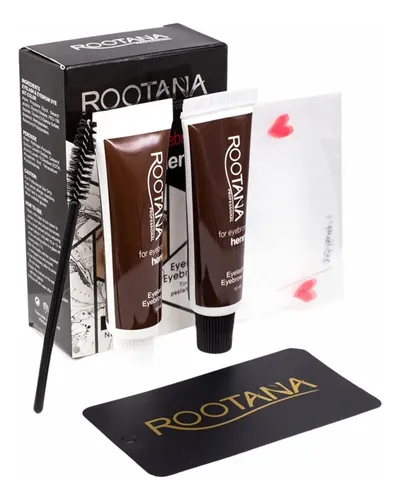 Henna Rootana Marrón Oscuro Para Cejas Y Pestañas Con Perfilador Integrado