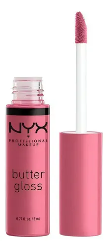 Labial Líquido NYX Butter Gloss en Tono Angel Food Cake para un Acabado Brillante