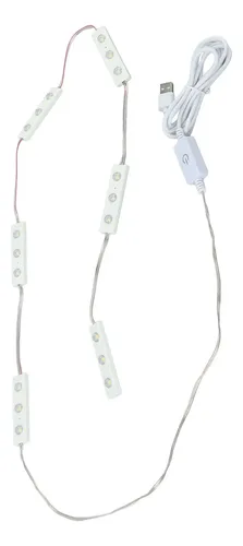 Espejo De Maquillaje Led, Tira De Luz, Apta Para Ojos, 6 Fil