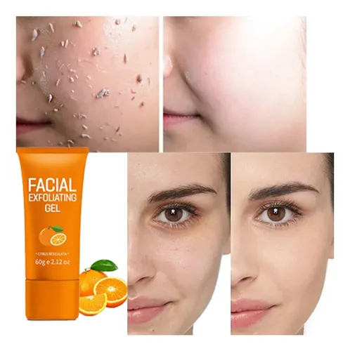 Gel Exfoliante Facial Naranja 60 G Puntos Negros Todo Tipo De Piel Día/noche