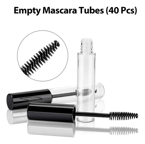 Tubos De Rímel Vacíos De 10 Ml, Recargables Con Embudos, 40