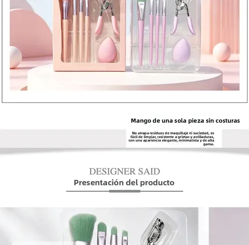 Set 2 Kits 6 Pinceles De Maquillaje Profesionales Herramient