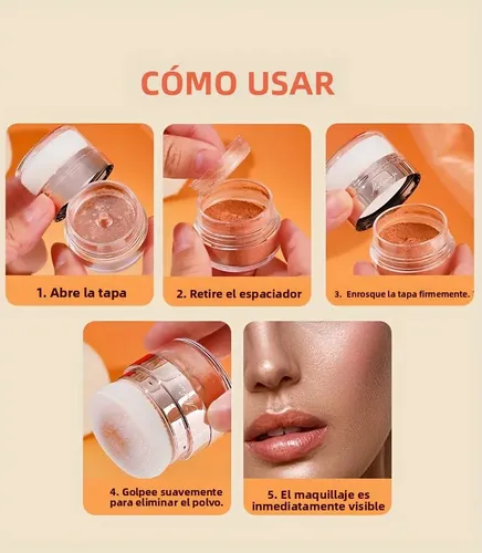 Esponja Iluminadora En Polvo Coratenest Body Shimmer, Unidad