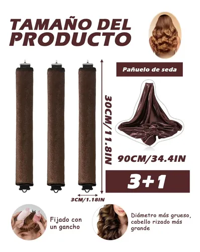 3 Piezas De Rizadores Sin Calor, Rizadores &ri