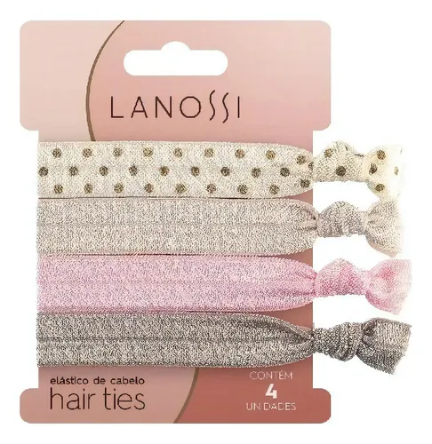 Cintas elásticas para el cabello, 4 unidades, Lanossi, Ballet Ls2515