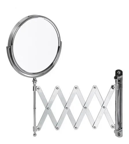 Espejo Extensible Tijera Aumento X5 Brazo 50 Cm Baño Pared