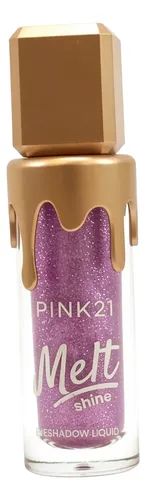 Sombra Ojos Liquida Glitter Metalica Melt Shine De Pink 21