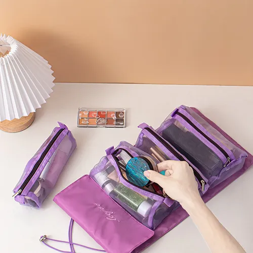 Bolsa De Maquillaje Enrollable En Forma De C Para Colgar,
