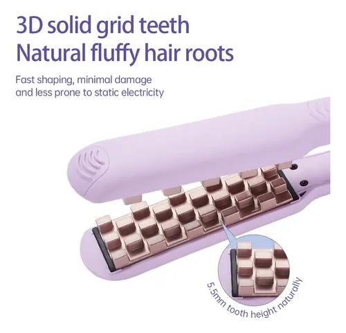 Plancha Modelador Volumen Raiz Cabello Lleno Ajuste Digital