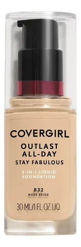 Base Liquida 3 En 1 Covergirl Outlast Stay Fabulous Nudebeig Tono Nude Beige 832