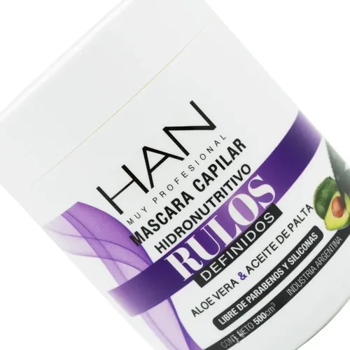 Han Rulos Definidos Máscara Nutritiva Brillo Cabello 500ml