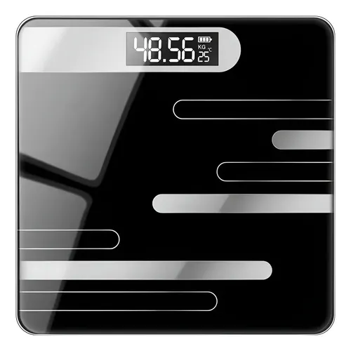 Balanza De Piso Digital Pantalla Lcd Elegante Baño Hogar