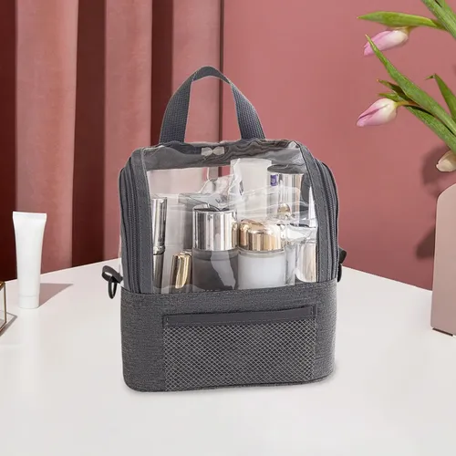 Bag Cosmetics Clear Toiltries Neceser, Bolsa Con Forma De Z