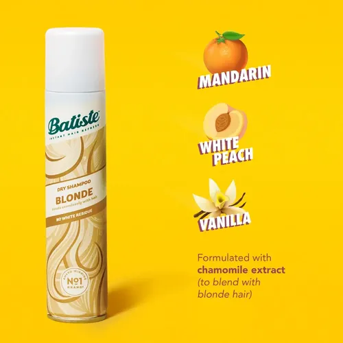 Shampoo Seco En Aerosol Batiste Blonde Con Color Para Rubios