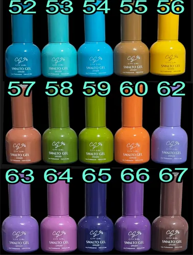 Esmaltes Semipermanente X 12 City Girl 10ml