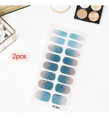 2 Piezas De Pegatinas Para Uñas, Kit De Manicura Estilo E