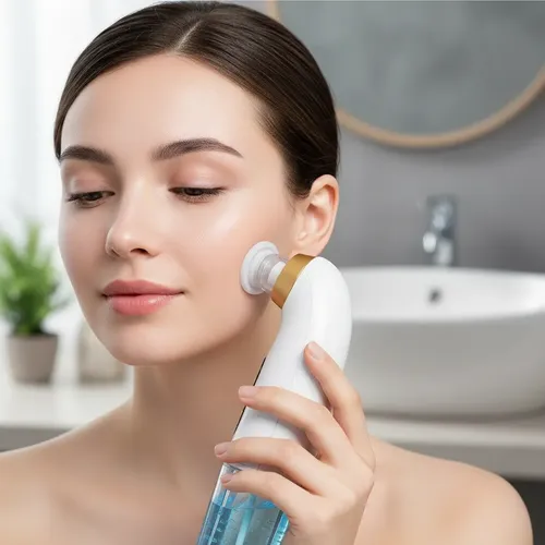 Limpiador Facial Hidrofacial Recargable Con 5 Puntas
