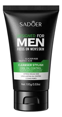 Limpiador Facial Hombre Control Aceite Sadoer Multiproposito