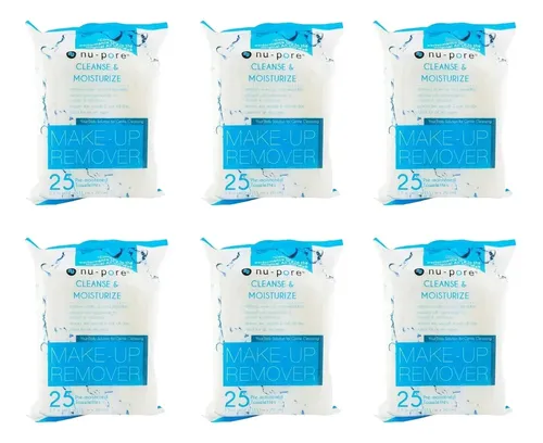 Toallitas Limpiadoras Humectantes Maquillaje X25 Pack X6