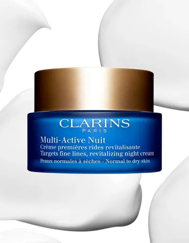 Crema De Noche Clarins Multiactiva Antiedad 50 Ml Normal-dry