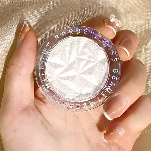 Paleta De Purpurina Para Maquillaje De Piel Silver Face High Plateado