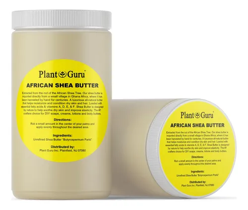 Manteca De Karité Plant Guru Raw African 946 Ml/0,9 Kg, Colo