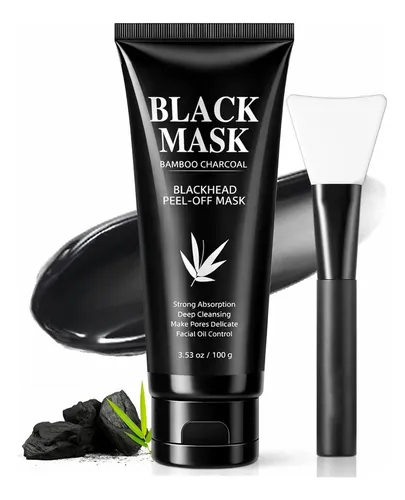 Mascarilla Peel-off Carbón Para Puntos Negros Con Cepillo