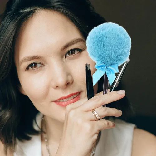 Set De 2 Esponjas De Maquillaje De Felpa Suave Para Polvos S