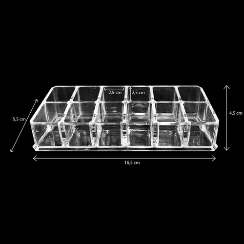 Organizador Acrilico Para 12 Labiales X 3 Unidades