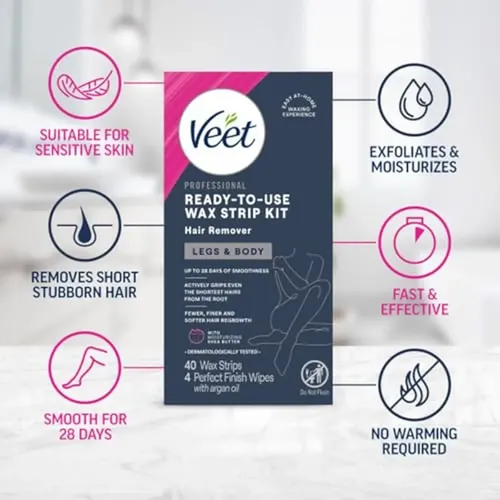 Remolador De Cabello Veet, Probado Dermatológicamente, De 40